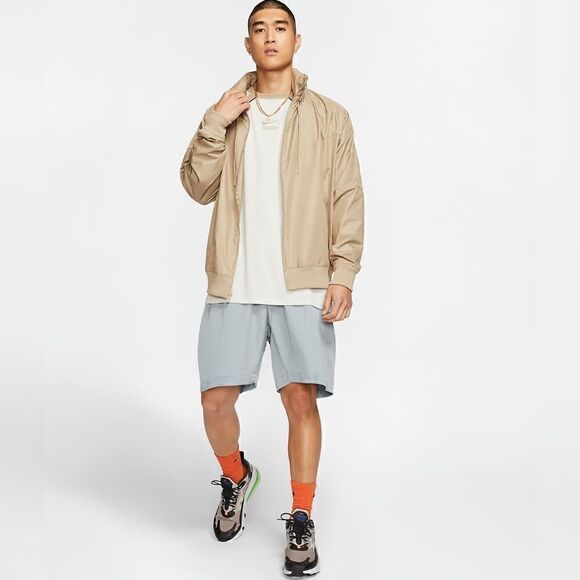 Nike Sportswear Tech Pack Woven Shorts Men's S Grey Black At Knee Fit AR3229-043 - Picture 3 of 16